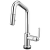Brizo Smarttouch Pull Down Prep Faucet With Angle Spout Industrial Handle