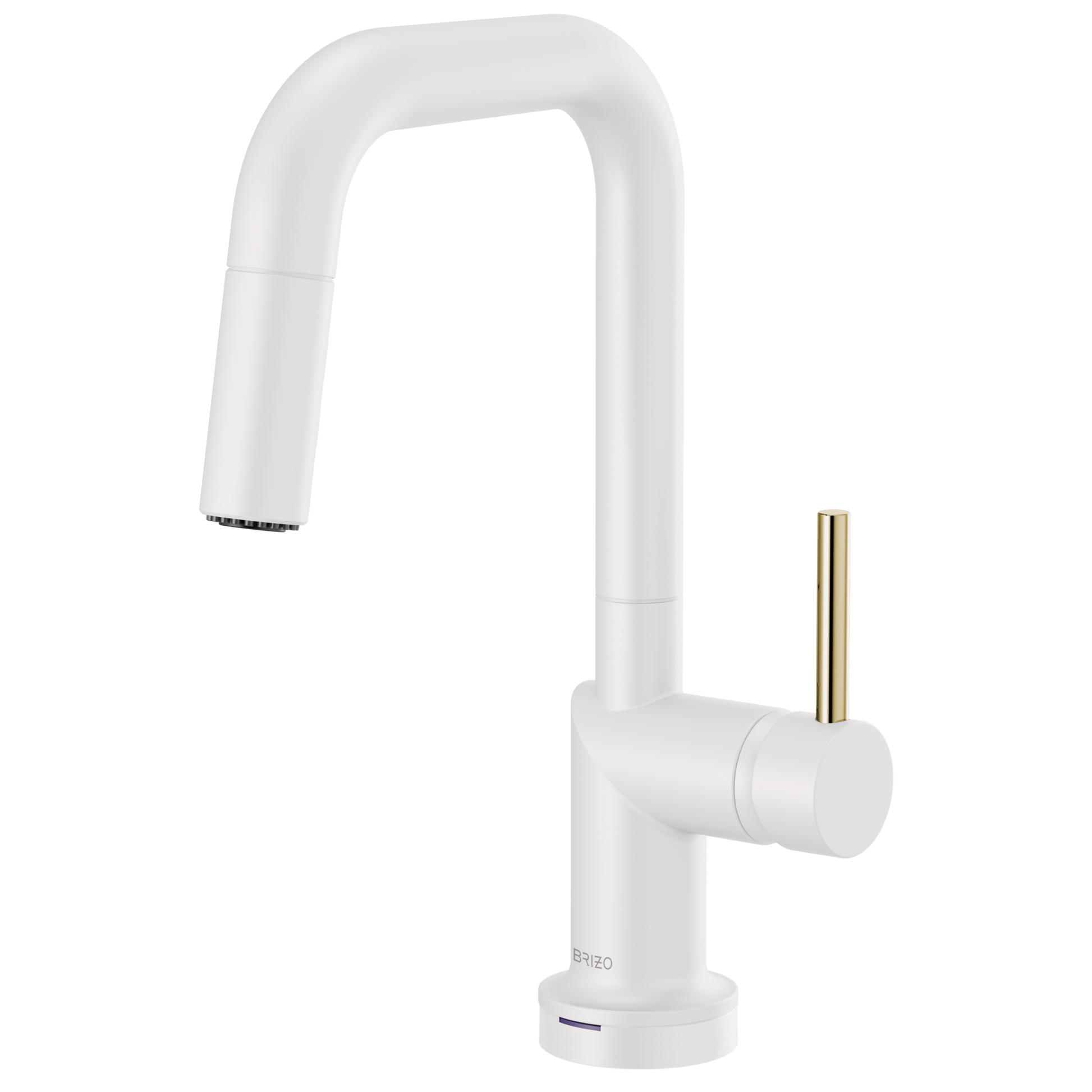 Brizo Jason Wu for Brizo SmartTouch Pull-Down Prep Kitchen Faucet with Square Spout - Less Handle - Complete Kit - Matte White