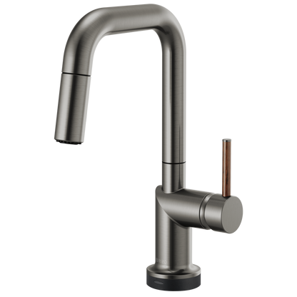 Brizo Odin SmartTouch Pull-Down Prep Kitchen Faucet with Square Spout - Less Handle - Complete Kit - Brilliance® Luxe Steel®