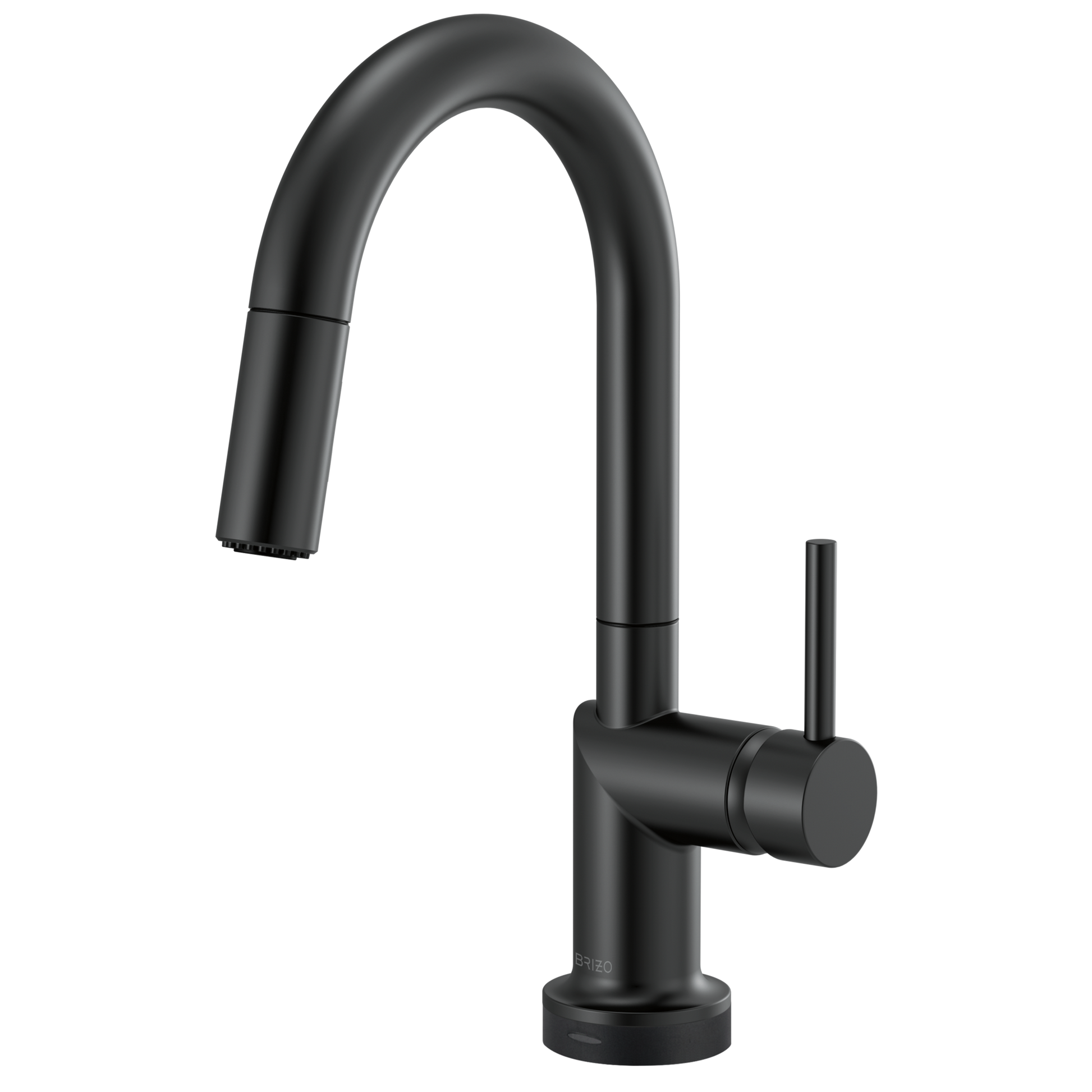 Brizo Odin SmartTouch Pull-Down Prep Kitchen Faucet with Arc Spout - Less Handle - Complete Kit - Matte Black
