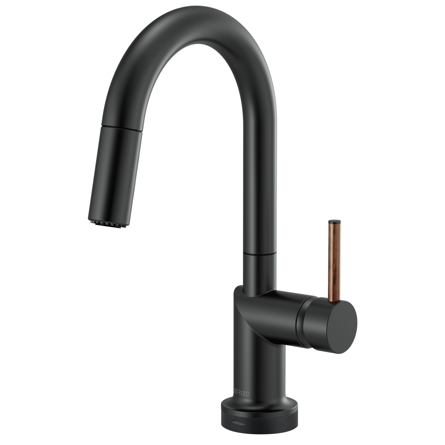 Brizo Odin SmartTouch Pull-Down Prep Kitchen Faucet with Arc Spout - Less Handle - Complete Kit - Matte Black