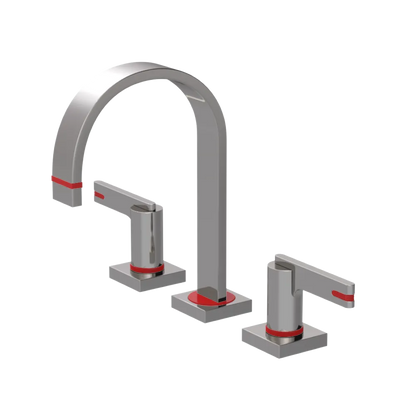 Rubinet Widespread Lav. Set. (less drain) Polished Nickel