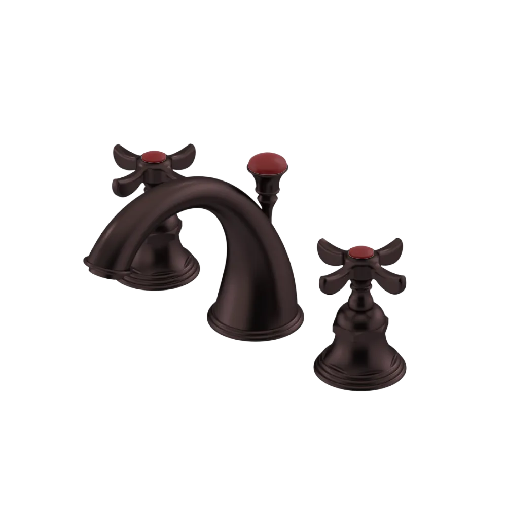 Rubinet Widespread Lav. Set. (less drain) Oil Rubbed Bronze