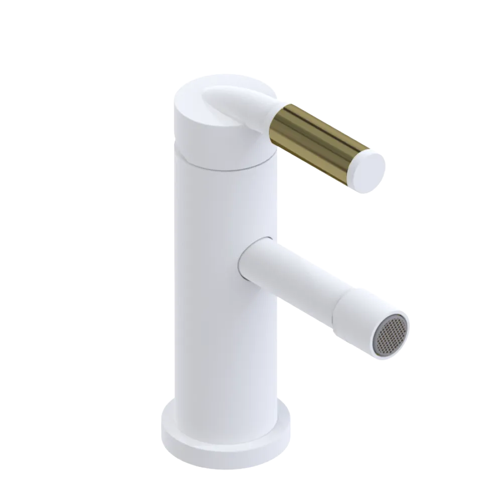 Rubinet Single Control Bidet Fitting (less drain) Matt White