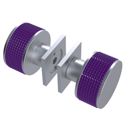 Rubinet Shower Door Knob (set) Satin Chrome