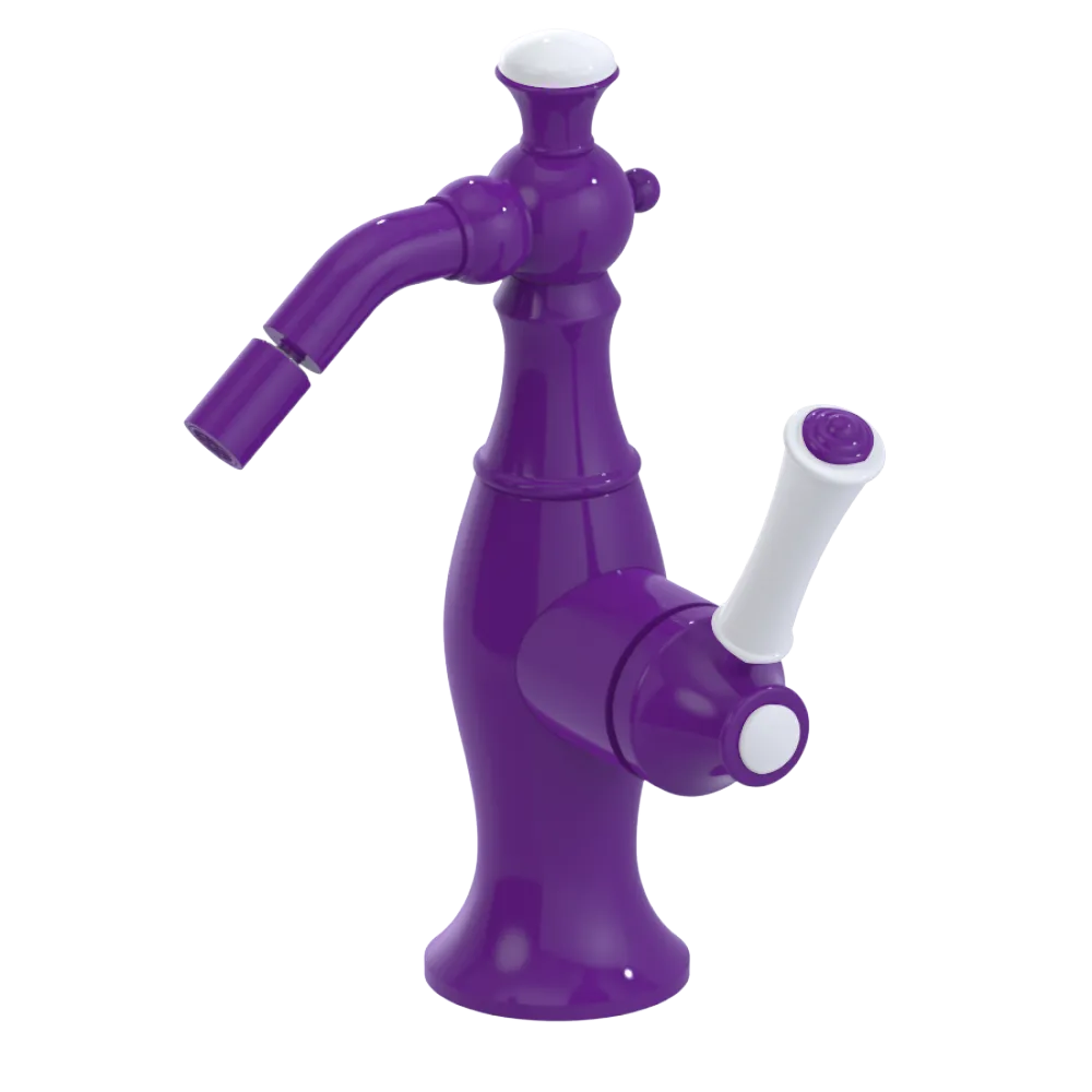 Rubinet Single Control Bidet Fitting (less drain) Purple Haze