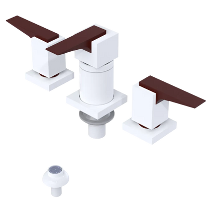 Rubinet Bidet Fitting with Spray, Diverter, and Vacuum Breaker (less drain) White