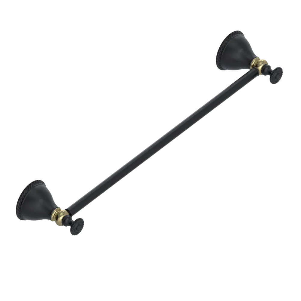 Rubinet Towel Bar 24" Matt Black
