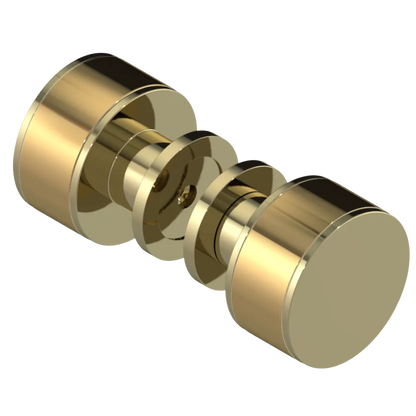 Rubinet Shower Door Knob (set) Natural Brass