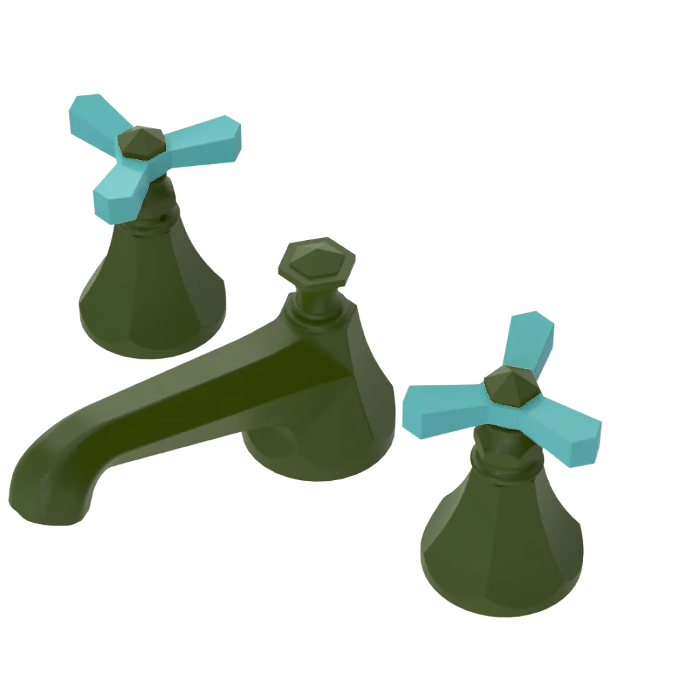 Rubinet Widespread Lav. Set. (less drain) Green Envy