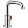 Litze Single-Handle Lavatory Faucet 1.5 GPM - Polished Chrome / Wood