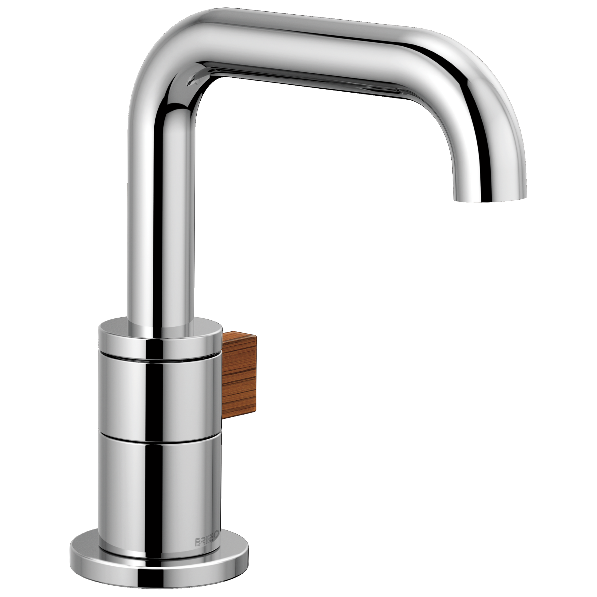 Litze Single-Handle Lavatory Faucet 1.5 GPM - Polished Chrome / Wood