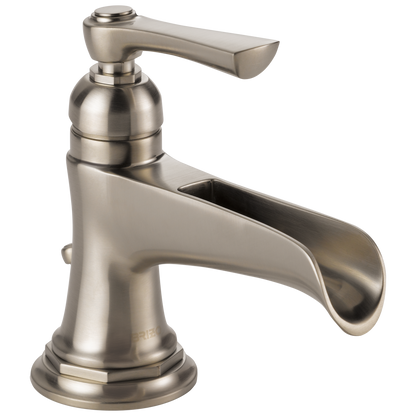 Rook Single-Handle Lavatory Faucet with Channel Spout 1.5 GPM - Brilliance® Luxe Nickel®