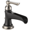 Rook Single-Handle Lavatory Faucet with Channel Spout 1.5 GPM - Matte Black / Brilliance® Luxe Nickel®