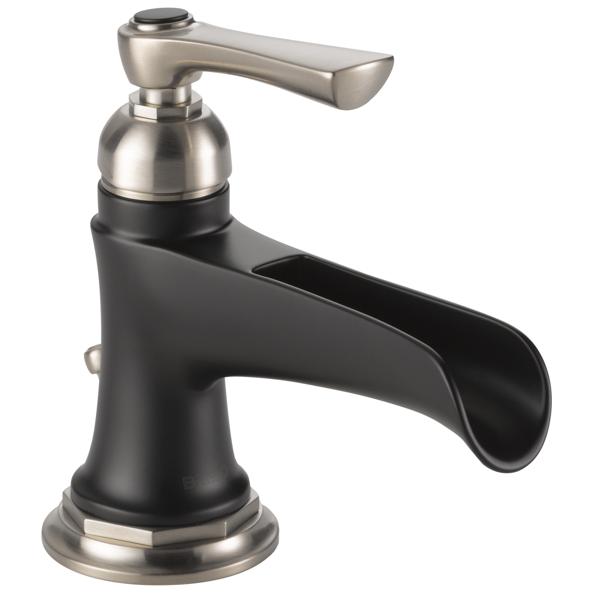 Rook Single-Handle Lavatory Faucet with Channel Spout 1.5 GPM - Matte Black / Brilliance® Luxe Nickel®