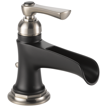 Rook Single-Handle Lavatory Faucet with Channel Spout 1.5 GPM - Matte Black / Brilliance® Luxe Nickel®