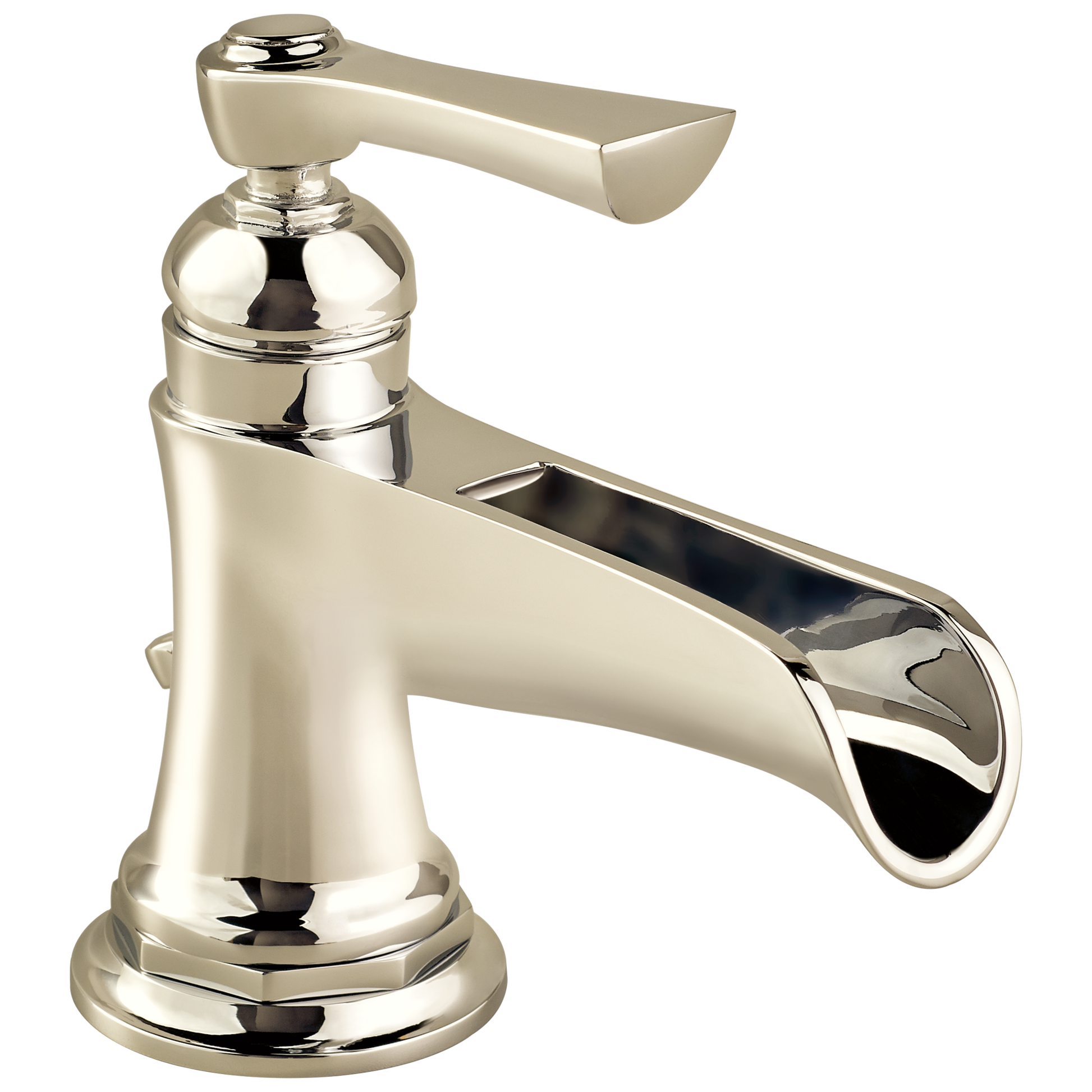 Rook Single-Handle Lavatory Faucet with Channel Spout 1.5 GPM - Brilliance® Polished Nickel