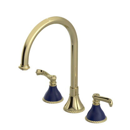 Rubinet Widespread Kitchen Set Gold