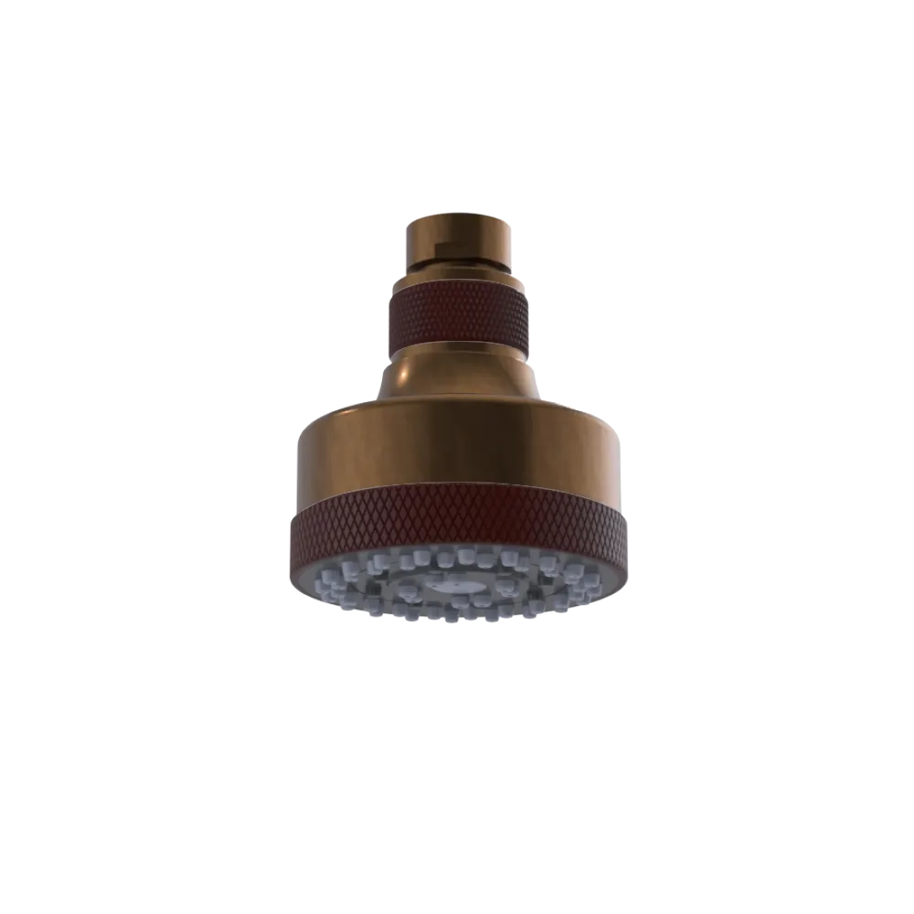 Rubinet 3 FUNCTION SHOWER HEAD Tuscan Brass