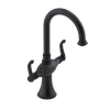 Rubinet Single Hole Dual Handle Lav. Set. (less drain) Matt Black