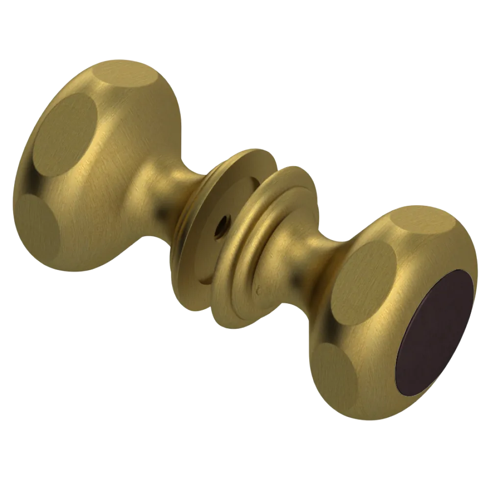 Rubinet Shower Door Knob (set) Antique Brass Matt