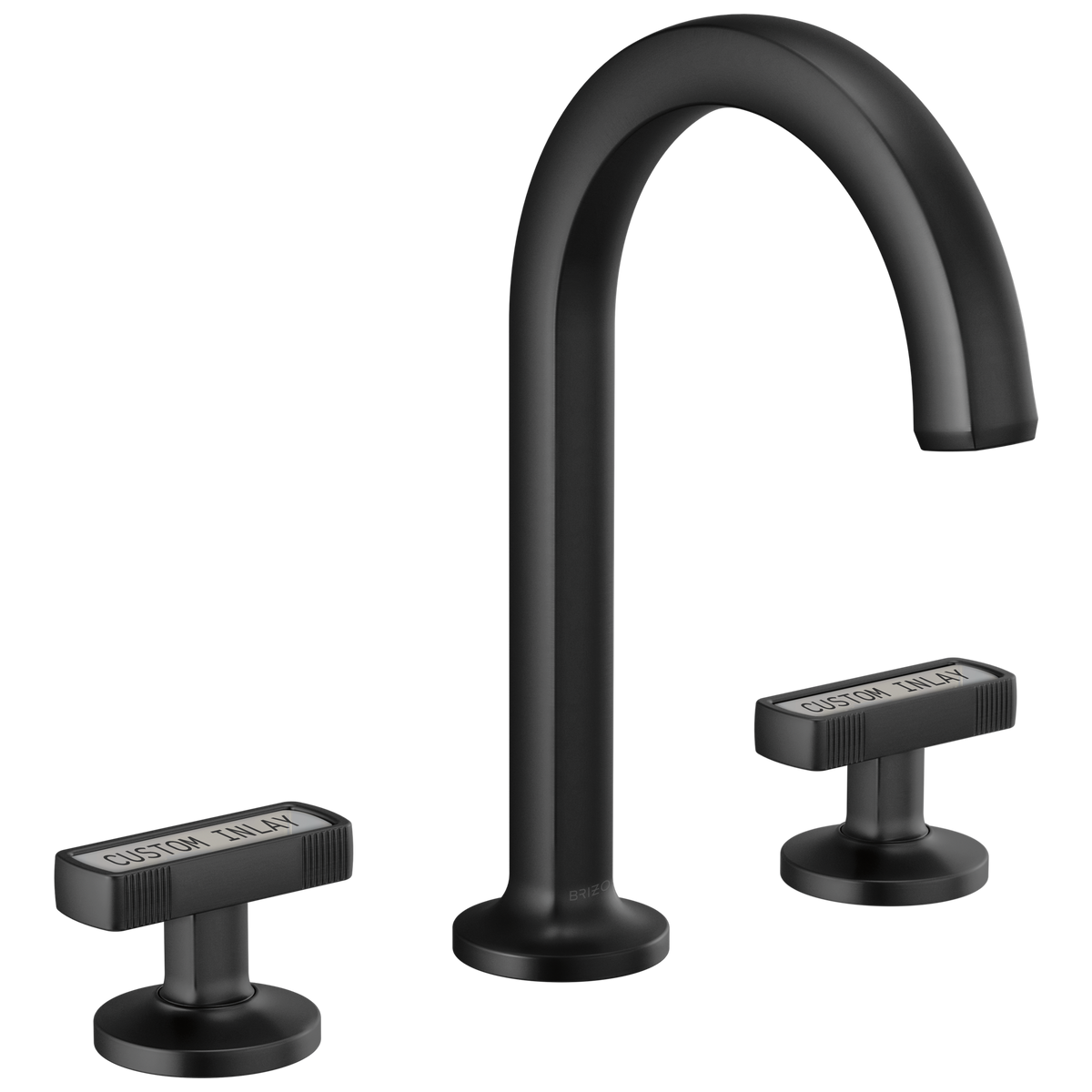 Brizo Kintsu Widespread Lavatory Faucet with Arc Spout - Less Handles - Complete Kit - Matte Black