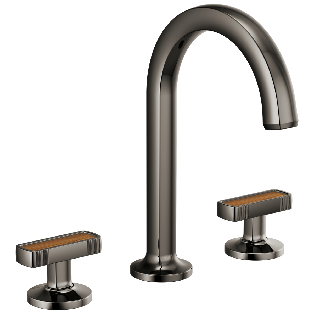 Brizo Kintsu Widespread Lavatory Faucet with Arc Spout - Less Handles 1.5 GPM - Complete Kit - Matte Black