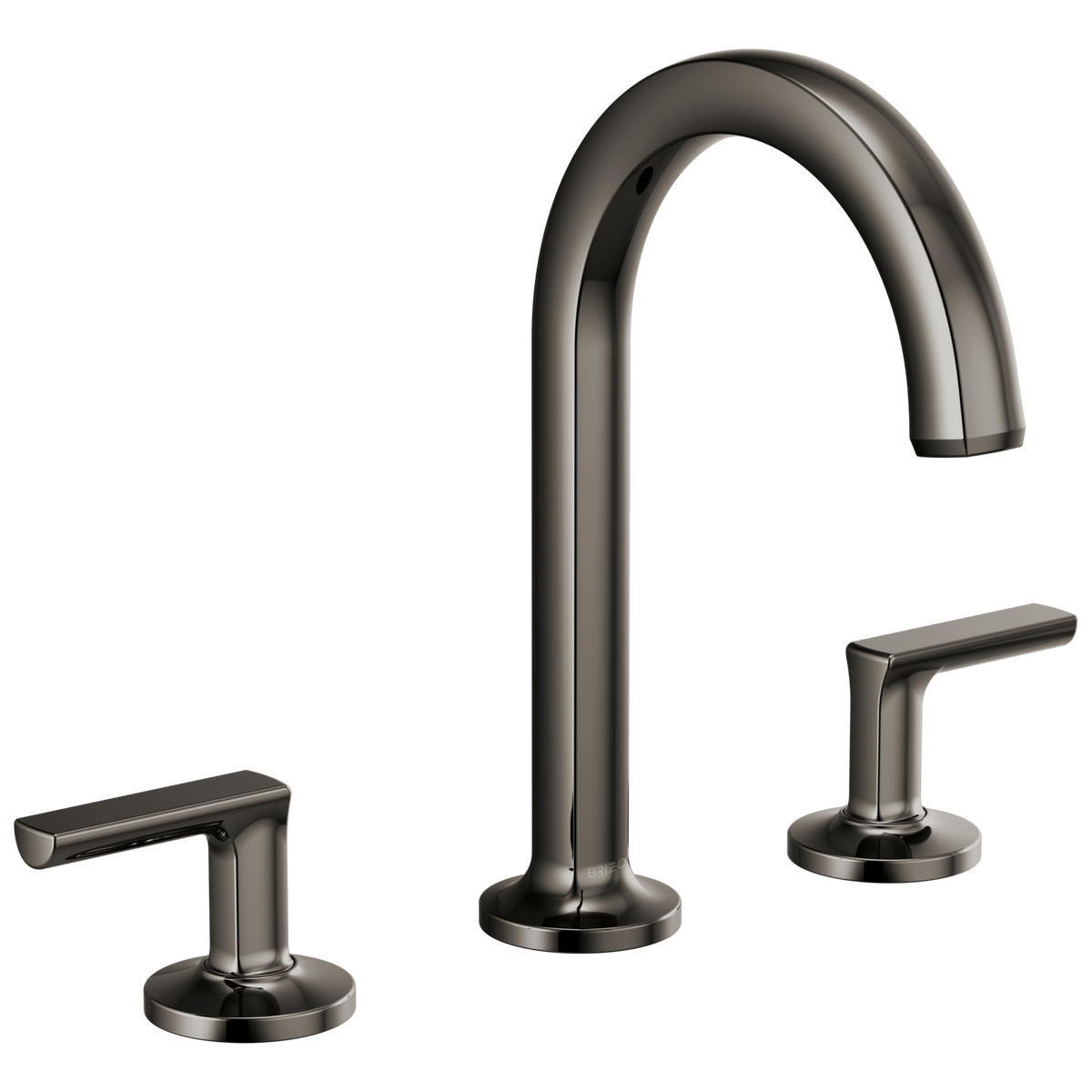 Brizo Kintsu Widespread Lavatory Faucet with Arc Spout - Less Handles 1.5 GPM - Complete Kit - Matte Black