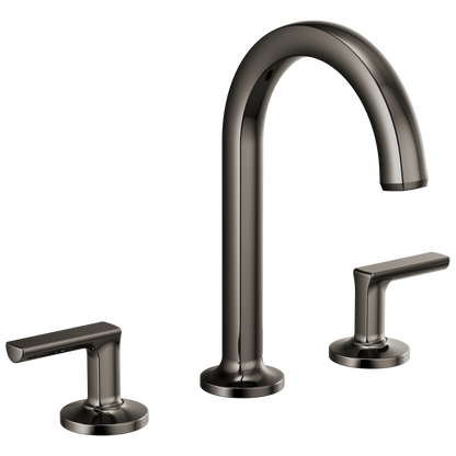 Brizo Kintsu Widespread Lavatory Faucet with Arc Spout - Less Handles 1.5 GPM - Complete Kit - Matte Black