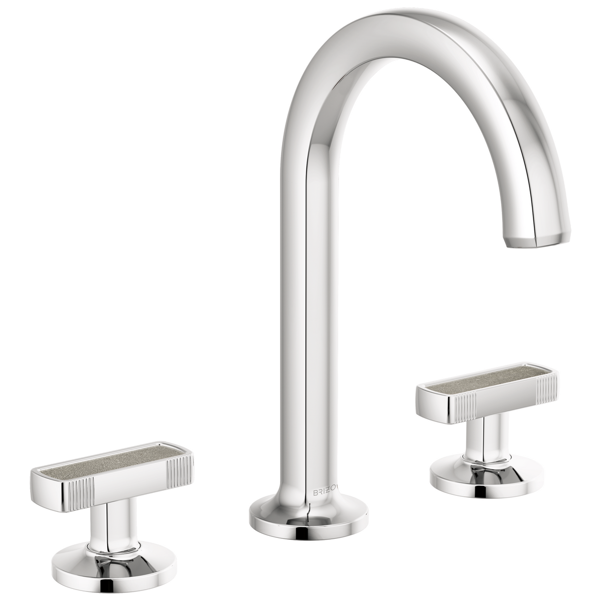Brizo Kintsu Widespread Lavatory Faucet with Arc Spout - Less Handles 1.2 GPM - Complete Kit - Polished Chrome