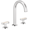 Brizo Kintsu Widespread Lavatory Faucet with Arc Spout - Less Handles 1.2 GPM - Complete Kit - Polished Chrome