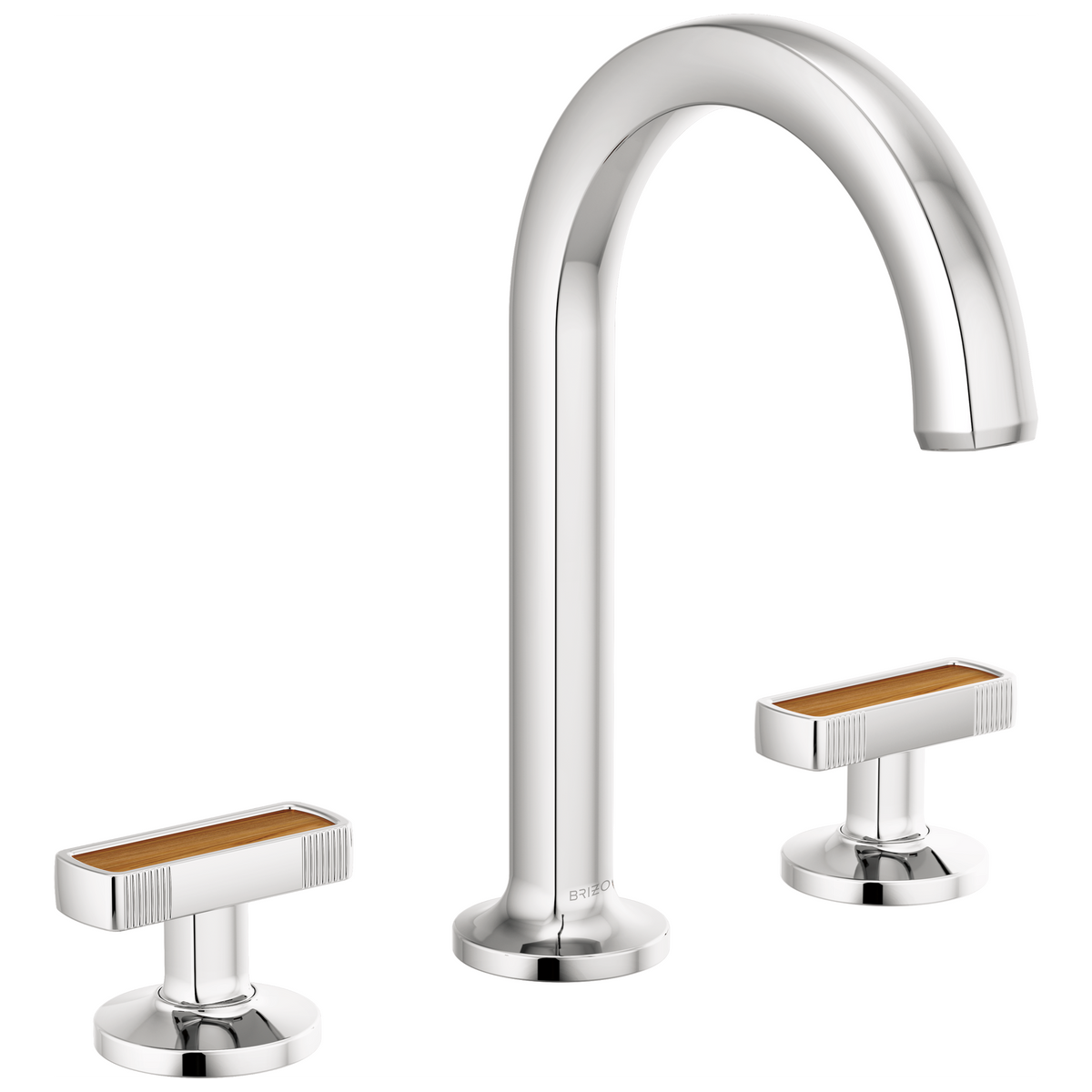 Brizo Kintsu Widespread Lavatory Faucet with Arc Spout - Less Handles 1.2 GPM - Complete Kit - Polished Chrome