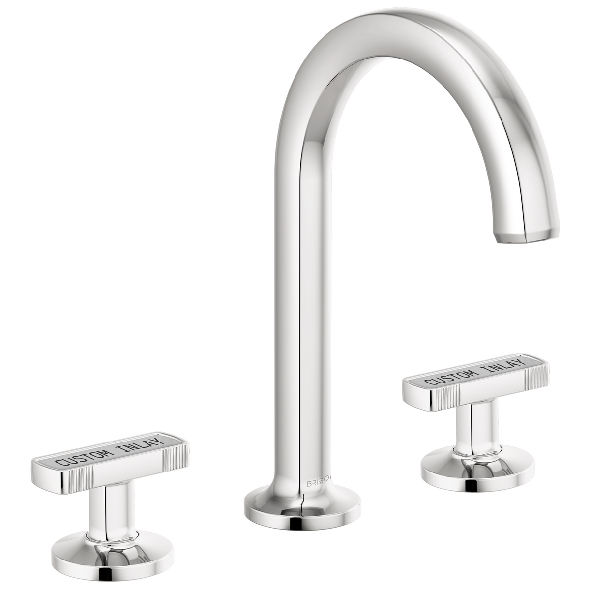 Brizo Kintsu Widespread Lavatory Faucet with Arc Spout - Less Handles 1.2 GPM - Complete Kit - Polished Chrome