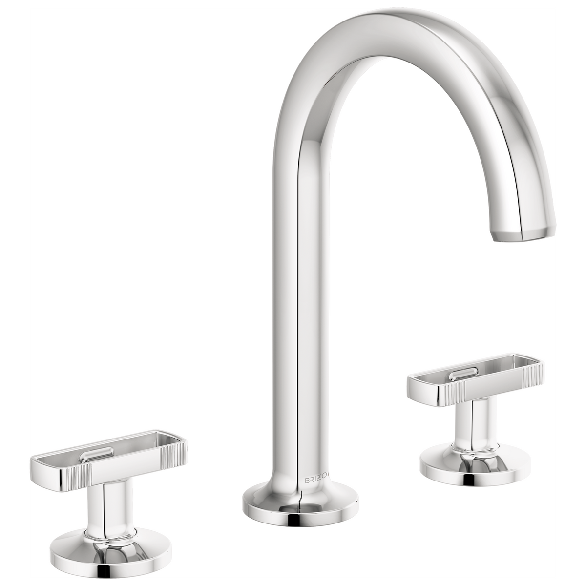 Brizo Kintsu Widespread Lavatory Faucet with Arc Spout - Less Handles 1.2 GPM - Complete Kit - Polished Chrome