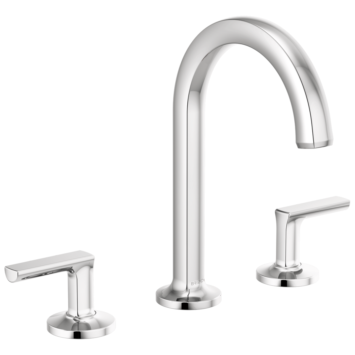 Brizo Kintsu Widespread Lavatory Faucet with Arc Spout - Less Handles 1.2 GPM - Complete Kit - Polished Chrome