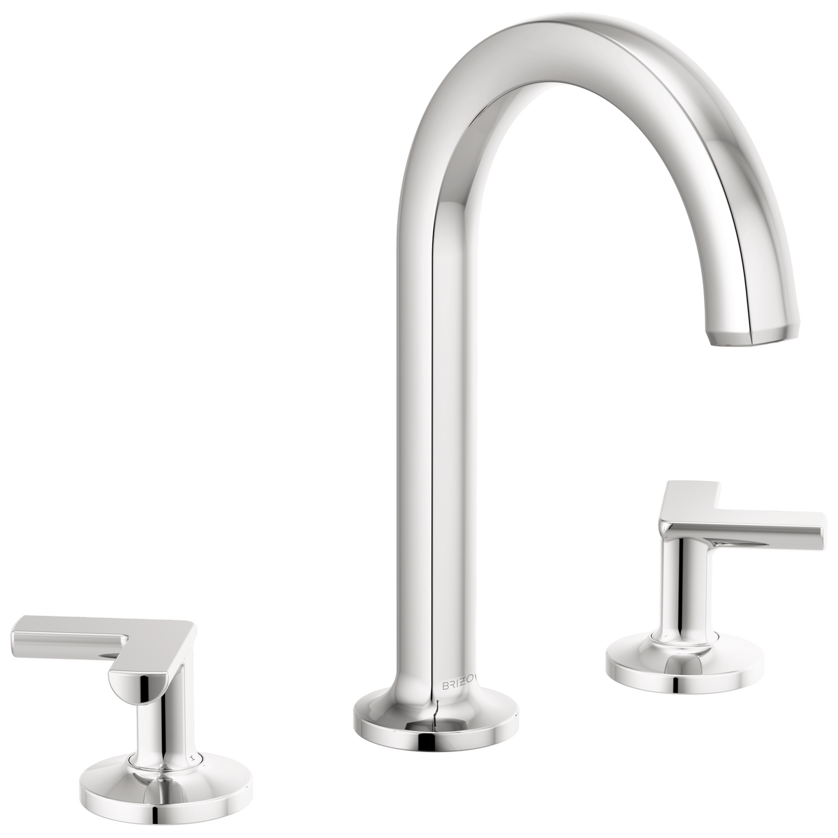 Brizo Kintsu Widespread Lavatory Faucet with Arc Spout - Less Handles 1.2 GPM - Complete Kit - Polished Chrome