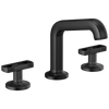 Brizo Kintsu Widespread Lavatory Faucet with Angled Spout - Less Handles - Complete Kit - Matte Black