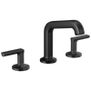 Brizo Kintsu Widespread Lavatory Faucet with Angled Spout - Less Handles - Complete Kit - Matte Black