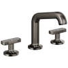 Brizo Kintsu Widespread Lavatory Faucet with Angled Spout - Less Handles - Complete Kit - Brilliance® Black Onyx