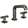 Brizo Kintsu Widespread Lavatory Faucet with Angled Spout - Less Handles - Complete Kit - Brilliance® Black Onyx