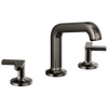 Brizo Kintsu Widespread Lavatory Faucet with Angled Spout - Less Handles - Complete Kit - Brilliance® Black Onyx