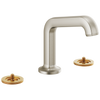 Kintsu Widespread Lavatory Faucet with Angled Spout - Less Handles 1.5 GPM - Brilliance® Luxe Nickel®