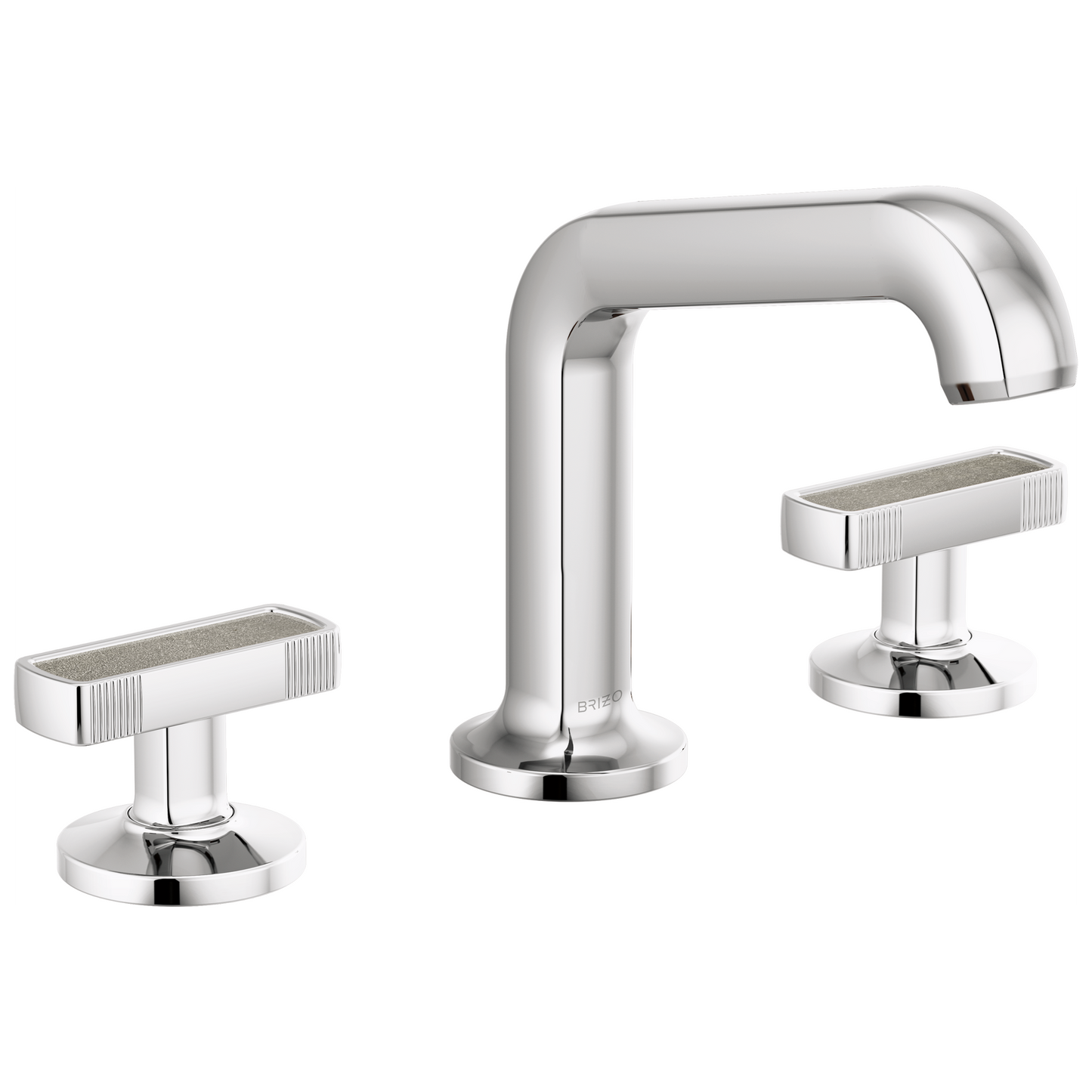 Brizo Kintsu Widespread Lavatory Faucet with Angled Spout - Less Handles 1.5 GPM - Complete Kit - Polished Chrome