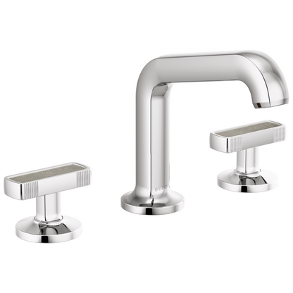 Brizo Kintsu Widespread Lavatory Faucet with Angled Spout - Less Handles 1.5 GPM - Complete Kit - Polished Chrome