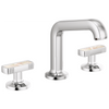 Brizo Kintsu Widespread Lavatory Faucet with Angled Spout - Less Handles 1.5 GPM - Complete Kit - Polished Chrome