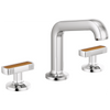 Brizo Kintsu Widespread Lavatory Faucet with Angled Spout - Less Handles 1.5 GPM - Complete Kit - Polished Chrome
