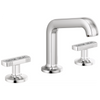 Brizo Kintsu Widespread Lavatory Faucet with Angled Spout - Less Handles 1.5 GPM - Complete Kit - Polished Chrome