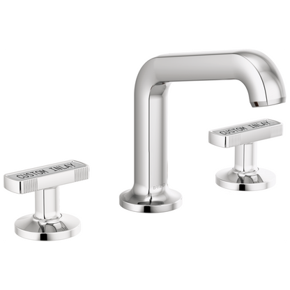 Brizo Kintsu Widespread Lavatory Faucet with Angled Spout - Less Handles 1.5 GPM - Complete Kit - Polished Chrome