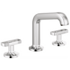 Brizo Kintsu Widespread Lavatory Faucet with Angled Spout - Less Handles 1.5 GPM - Complete Kit - Polished Chrome