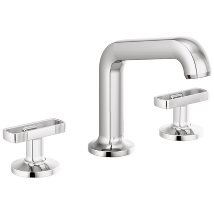 Brizo Kintsu Widespread Lavatory Faucet with Angled Spout - Less Handles 1.5 GPM - Complete Kit - Polished Chrome